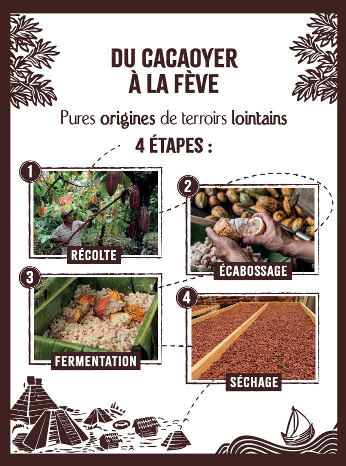 MUNDU BERRIA : L’EXPRESSION D’UN CHOCOLAT TRAÇABLE ET RESPONSABLE Des fèves d’exception venues du Mexique, de la Colombie et de Madagascar